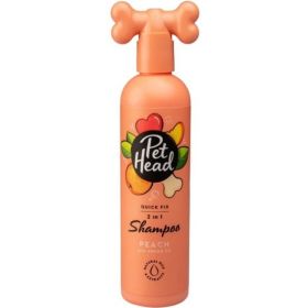 Pet Head Quick Fix 2 in 1 Shampoo for Dogs Peach with Argan Oil