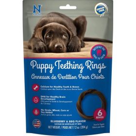 Bone Puppy Teething Rings Blueberry Flavor