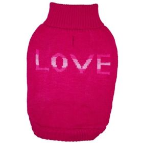 Fashion Pet True Love Dog Sweater Pink (Option: XSmall)