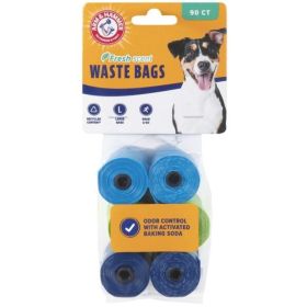 Arm and Hammer Dog Waste Refill Bags Fresh Scent Assorted Colors (Option: 90 count)