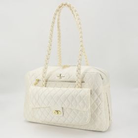 Porsha Dog Carrier (Color: Cream)